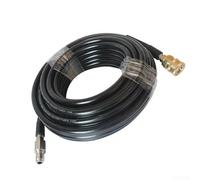 Tuyau d'alimentation en eau pour machines de nettoyage à pression avec raccord mâle de 6,35 mm conçu pour une utilisation dans la pelouse, le jardin et le lavage de voiture (7 m)