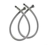 Tuyau d'arrivée d'eau en acier inoxydable pour robinets 38 et M10 - Compatible avec les fixations standard américaines - 1,5 m