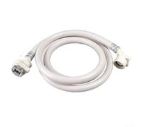 Tuyau d'arrivée d'eau flexible en PVC pour machines à laver semi-automatiques avec fonction de sécurité anti-explosion et construction durable, blanc, 1,5 m (C)