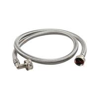 Tuyau D'arrivée D'eau For Lave-linge De 1,2 M Avec Coude À 90 Degrés; Raccord D'arrivée D'eau En Acier Inoxydable Tressé
