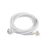 Tuyau d'arrivée d'eau for machine à laver, longueur 2 m/3 m, connecteur de tube de lave-linge, tuyau en PVC blanc, longue longueur(3.0/3M)