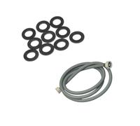 Tuyau d'arrivée d'eau universel livré avec joints 20/27 avec raccords droits(L2000mm 3/4 F - 3/4 F) Machine à laver, Lave-linge