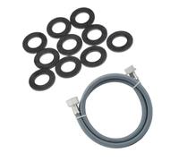 Tuyau d'arrivée d'eau universel livré avec les joints 20/27 avec raccords droits (L250mm 3/4 F x 3/4 M) Machine à laver,