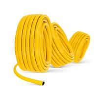 Tuyau d'arrosage 1/2", 30 m, jaune, renforcé, 3 couches, résistant aux UV, indéformable, flexible, arrosage, jardinage, lavage de voiture, tuyau blindé