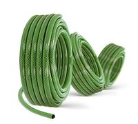 Tuyau d'arrosage 1/2", 30 m, vert, renforcé, 3 couches, résistant aux UV, indéformable, flexible, arrosage, jardinage, lavage de voiture, tuyau blindé