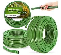 Tuyau d'arrosage, 3/4", 50 m, vert, renforcé, 3 couches, résistant aux UV, indéformable, flexible, arrosage, jardinage, lavage de voiture, tuyau blindé