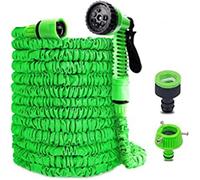 Tuyau D'Arrosage, 30M 100Ft Tuyau Extensible Tuyau D'Arrosage Rétractable Tuyau D'Arrosage Extensible À 8 Fonctions Tuyau Flexible