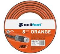 Cellfast Tuyau d'arrosage Orange ATSV™ 5 couches Résistant aux UV Pression d'éclatement 3/4" 50 m