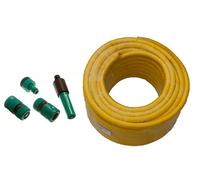 Tuyau d'arrosage anti-torsion 60 m de long + connecteurs compatibles HOZELOCK