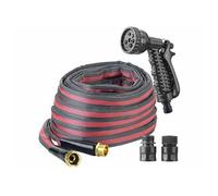 Tuyau d'arrosage avec gaine textile résistante et pulvérisateur - 20 m