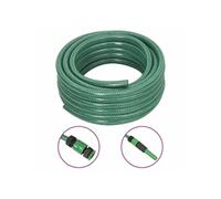 vidaXL Tuyau d'arrosage avec jeu de raccords vert 0,5" 30 m PVC