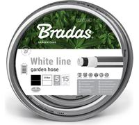 Bradas Tuyau d'arrosage WHITE LINE, 3/4', argent/blanc, 20 m