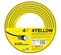 Tuyau d'arrosage jardin Flexible Résistant aux UV JAUNE 1/2 12,5 mm longueur 20m