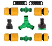 Tuyau d'arrosage de jardin ABS, raccord rapide, extrémité intérieure et extérieure de 1/2 pouces, adaptateur de raccord de tuyau de Type Y, Kit d'extension for tuyau