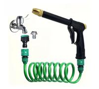 Tuyau d'arrosage de jardin, tuyau d'arrosage haute pression multifonction, ressort de lavage de voiture, tuyau d'arrosage en plastique (1,27 cm _ 20 m)