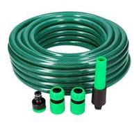 Kit tuyau d'arrosage Basic Line ø intérieur 15 mm ø extérieur 20 mm (5/8 ") - rouleau 15 m avec accessoires EDM