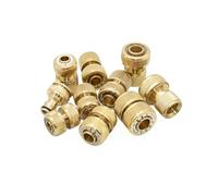 Tuyau d'arrosage en cuivre 1/2 "5/8" 3/4 ", connecteur rapide, raccord de réparation en laiton, adaptateur de coupleur d'arrêt d'eau(D)