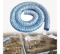 Tuyau d'arrosage en D pour jardin perforé ondulé et extensible 80 mm de diamètre 1 longueur idéal pour des solutions D efficaces