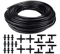Tuyau d'arrosage en PVC de 20 mètres avec 22 connecteurs de tuyau pour jardin, serre, balcon