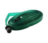 Tuyau d'arrosage en PVC pour jardin, design plat pour une distribution uniforme de l'eau dans les parterres de fleurs, potagers et arbres (10 m)