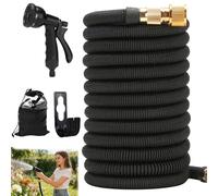 Tuyau D'arrosage Extensible 60M/200FT, Tuyau D'arrosage Flexible, Tuyau Arrosage Extensible Avec 8 Modes De Pulvérisation, Tuyau Magique Flexible, Anti-Fuite, Léger Et Facile à Ranger