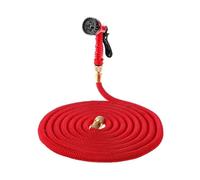 Tuyau d'arrosage extensible - AVIZAR - Extensible 20→100m - Rouge - Léger et flexible - ABS/TPE