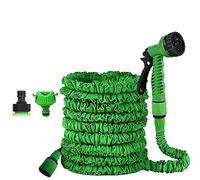 Tuyau d'arrosage extensible de 15 m avec 8 fonctions de pulvérisation pour arroser les plantes, lavage de voiture, douche d'animaux domestiques