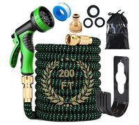 Tuyau d'arrosage extensible de 30 à 60 m, avec 10 modes de pistolet de pulvérisation d'eau et noyau en latex à 3 couches pour arrosage du jardin, lavage de voiture (60 m)