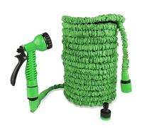 Tuyau d'arrosage extensible de 30 m - avec pistolet pulvérisateur à 7 cadrans, 2 raccords femelles et connecteur de robinet fileté, flexible et léger, anti-fuite, anti-nœuds, résistant aux intempéries