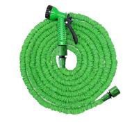 Tuyau d'arrosage extensible de 30 m, tuyau d'arrosage flexible 3 fois, léger, anti-fuite, avec buse de pulvérisation 7 fonctions, 30 m (vert)
