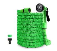 Tuyau d'arrosage Extensible For Cour, Outils D'arrosage Multifonctions, Pistolet De Nettoyage Haute Pression For Lavage De Voiture Tuyau d'arrosage(Green,1/2''_100FT)