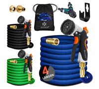 Tuyau d'arrosage extensible - KESSER - Extensible jusqu'à 3 fois - Longueur maximale 30 m - 10 modes de jet