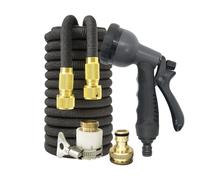 Tuyau d'arrosage Extensible Kit de Tuyau de Pistolet à Eau Expulsible de 75 Pieds, avec 7 Modes de pulvérisation, for Jardin, Ferme, Irrigation, Lavage de Voiture