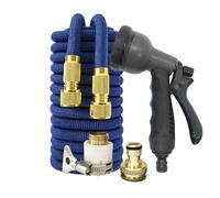 Tuyau d'arrosage Extensible Kit de Tuyau de Pistolet à Eau Expulsible de 75 Pieds, avec 7 Modes de pulvérisation, for Jardin, Ferme, Irrigation, Lavage de Voiture