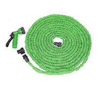 Tuyau D'Arrosage Extensible,Tuyau Arrosage Flexible, Rétractable tuyau d'arrosage universel avec 7 Fonctions Pistolet, Tuyau d'arrosage(50FT (5M-15M) Vert)
