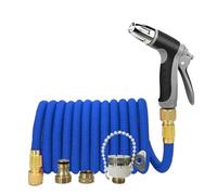Tuyau d'arrosage Extensible Tuyau d'arrosage Extensible, Pistolet à Eau réglable Multifonction et Outil d'irrigation de Jardin(50ft)