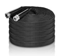 Tuyau d'arrosage extensible ultra résistant pour jardinage, nettoyage, lavage de voiture Noir 15 m