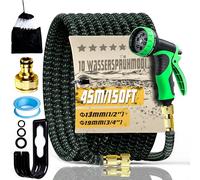 Tuyau d'arrosage flexible - 30/45/60 m - Extensible - Avec 10 modes de pistolet de pulvérisation d'eau et noyau en latex à 3 couches - Pour arrosage du jardin, lavage de voiture - 45 m