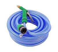Tuyau d'arrosage flexible en PVC, 5 à 15 m, longueur réglable, buse d'eau haute pression avec design anti-nœuds, arrosage des fleurs, lavage de voiture, kit d'arrosage pour extérieur, jardin, pelouse