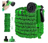 Tuyau d'arrosage Flexible, Extensible Vert,Multifonctionnelles Rétractable (25FT: 7.5M, Vert)