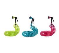 Tuyau d'arrosage flexible - Suan - Kit complet avec accessoires - Longueur : 15m Gris G