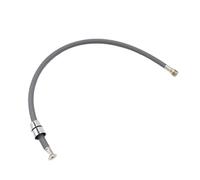 Tuyau d'arrosage flexible tressé en nylon 50 cm/60 cm/85 cm F1/2 M15 x 1 for robinet de cuisine extractible, tube rotatif noir et gris(50cm Gray)