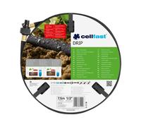 CELLFAST Tuyau De Jardin Économisez Jusqu à 70 Pourcent D Eau Raccord En Ligne Résistant Aux UV 7 5 Mètres Drip, Gris