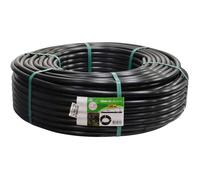 Tuyau d'arrosage goutte à goutte - 100m - Ø 13 x 16 mm - Polyéthylène résistant - Noir - Non percé