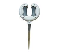 Tuyau d'arrosage Guide for tuyau d'arrosage, clou de positionnement for tuyau d'eau, rouleau de maintien, piquet d'irrigation for pelouse, accessoires de jardinage Tuyau d'arrosage(WHITE)