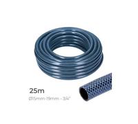 Tuyau d'arrosage intérieur bleu Ø19mm - GENERIQUE - Rouleau extérieur Ø25mm (3/4) 25m Edm