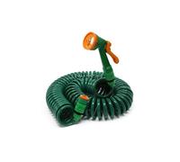 Tuyau d'arrosage - Maison et Jardin - Spirale extensible 15 m - Flexible - Buse multifonctions 5 modes