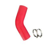 Tuyau d'arrosage Modification de voiture à 45 degrés avec tube en silicone haute résistance tuyau d'admission d'eau refroidisseur intermédiaire pressurisé Tuyau d'arrosage(Red,150MM_ID100MM)