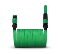 Tuyau d'arrosage plat de 15 m - Peu encombrant - Ne se plie pas et ne se tord pas - Léger - Convient pour dévidoir de tuyau