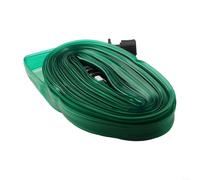 Tuyau d'arrosage plat en PVC, livraison d'eau efficace pour jardin, efficace pour parterres de fleurs, légumes et arbustes (7,5 m)